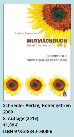 Schneider Verlag, Hohengehren 20088. Auflage (2019) 11,00 € ISBN 978-3-8340-0408-6